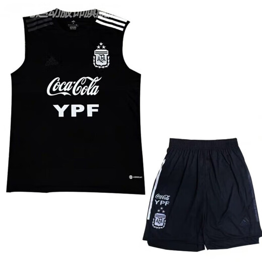 法利鸟2022世界杯3星阿根廷球衣国家队梅西比赛热身训练服定制 三星背心训练服 S 均码