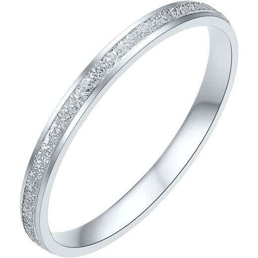 Saturday Fu PT950 platinum ring for women with sparkling ring platinum ring birthday gift B0120898 about 1.87g size 14
