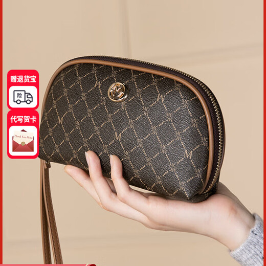 Scarecrow official direct sales clutch bag ladies temperament large capacity mobile phone bag new fashion small bag mother style black