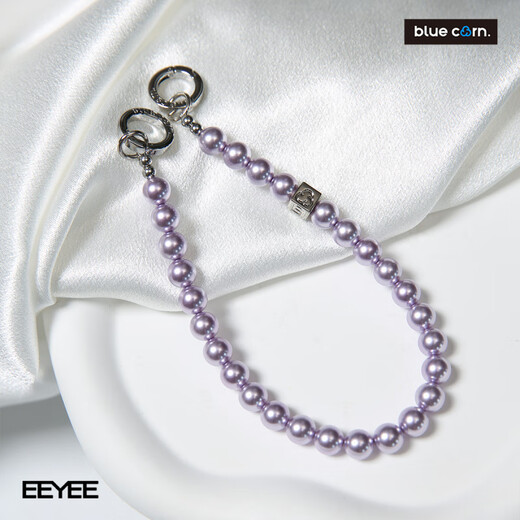Blue corn. Blue corn original color pearl wristband short double hanging mobile phone chain general fashion jewelry moonlight white wristband