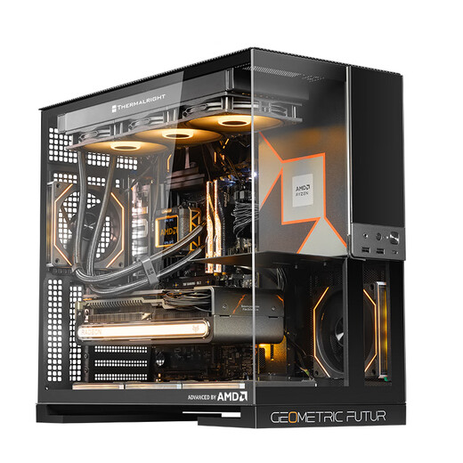 AMD Ryzen R7 9800X3D host assembly computer RTX5080 RX9070XT graphics card live e-sports design desktop computer host DIY assembly machine Ryzen 7 9800X3D+RTX5070 host丨with three host kits