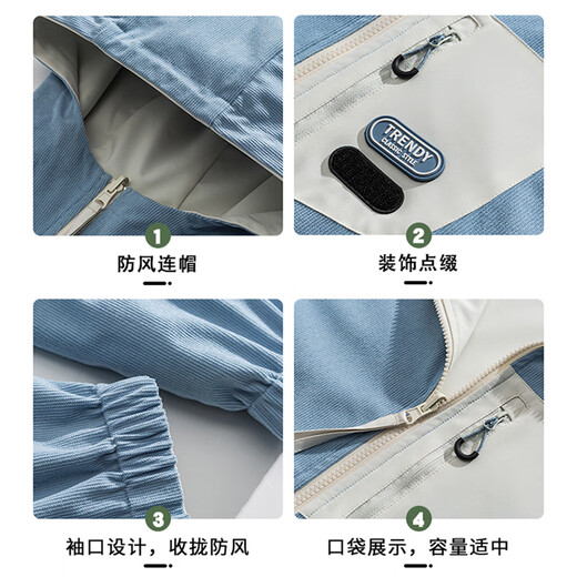 Guirenniao double-sided jacket for men in spring and autumn new style American workwear hooded jacket for men beige XL