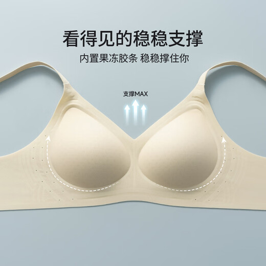 Catman (Miiow) Cizalla interior de la Fundación Liquid para Mujeres para el verano delgado de mujeres sin anillos de acero para mujeres Seda de hielo Foliente Feeling Pequeños senos reunidos para mostrar un gran sujetador