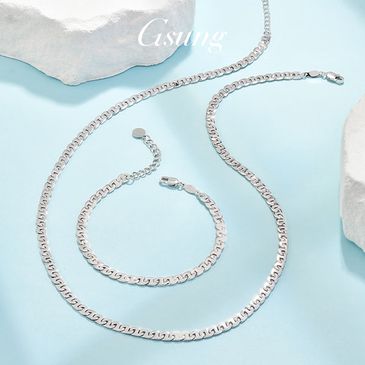 GsunG Platinum Pig Nose Bracelet Women's PT950 Pure Platinum Hand Jewelry Pig Nose Necklace Fashion Chinese Valentine's Day Gift Priced by Gram Contact Before Buying