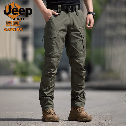 JEEP SPIRIT2025 New Outdoor Tactical Pants Men's Summer Thin Archon 511 Combat Workwear Long Pants Anti-scratch and Wear-Resistant Black L