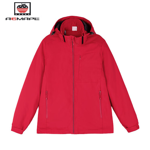 Aemape Winterjacke für Frauen 2023 neuer Hot Style Plus-Samt verdickte Herbst- und Winter-Kurz- und Winter-Windbrecher-Obsidian-Schwarz mittlerer und Winters (Einzelmantel mit Samt] KK9930-85# M (Empfohlen 80-95jin [Jin gleich 0,5 kg]))