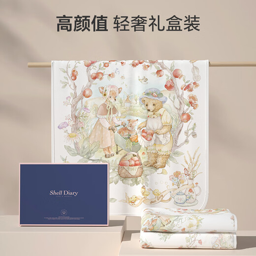 贝壳日记（SHELL DIARY）婴儿隔尿垫儿童防水可水洗透气夏季宝宝隔夜尿布垫 帕丁顿庄园_7A 50x70cm