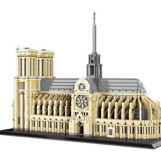 Pinzhixing Building Blocks (PZX) Children's Handmade Educational Assembly Micro-Part Building Blocks Toys World Architecture Paris 9923 See the picture below
