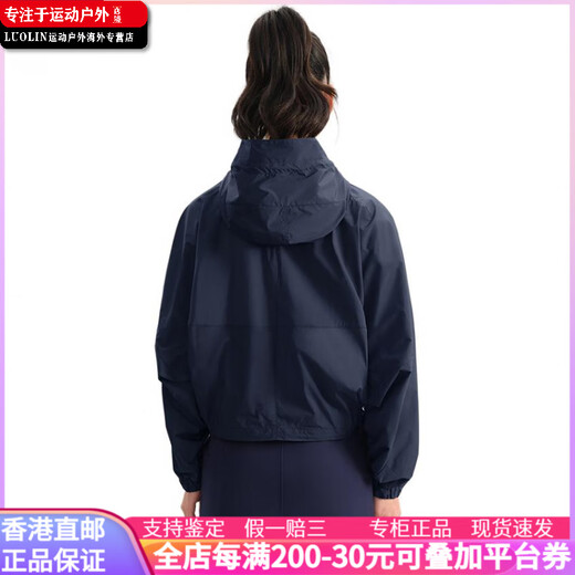 HONMA Fashion Golf Series Short Hooded Zipper Long Sleeve Jacket Women's Black S