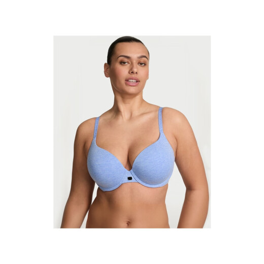 维多利亚的秘密（Victoria's Secret）简约舒适全罩杯有钢圈聚拢文胸内衣女25夏 73RP静谧蓝 70A 32A