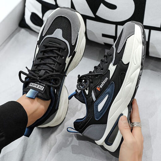 
Changxiang Huili men's shoes for men's summer new breathable mesh casual sneakers versatile non-slip running height-enhancing dad shoes RF-F736 beige 42