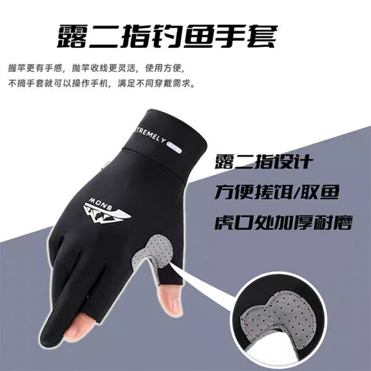 Colorful sun protection gloves for women, non-slip, quick-drying breathable summer thin finger-exposed ice silk fishing gloves outdoor cycling gloves men