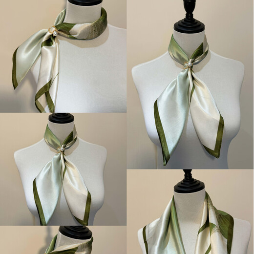 
CARNEGIE/KEITH Silk Scarf for Women 2025 New Mulberry Silk Scarf Shawl Scarf High-end Square Scarf Long Strip Scarf For Wife and Girlfriend Elegant Ginkgo Leaf [100% Mulberry Silk]