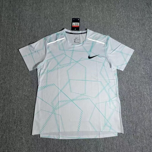 AEROGAMI-Nike耐ke体育生训练定制速干半袖田径训练服马拉松短袖跑步专业 耐克红白猎鹰背心 耐克M