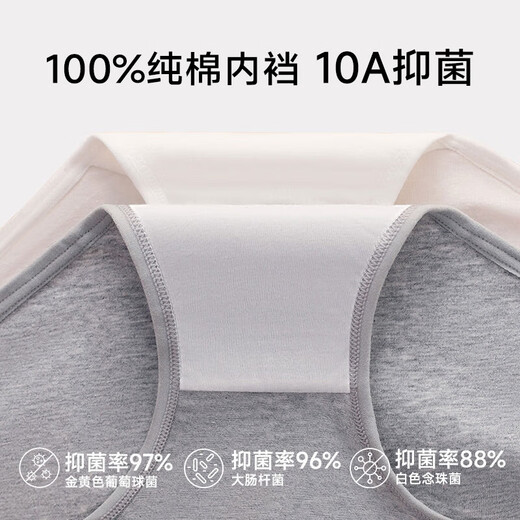 Yu Zhaolin Women's Underwear Women's 10A Antibacterial Sexy Low Waist Cotton Antibacterial Skin-friendly Sports Large Size Briefs L