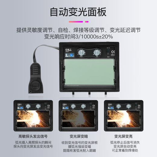 Máscara de soldadura fotoeléctrica automática Xinggong XGH699 Solar Argon Arco soldadura montada en la cabeza 1