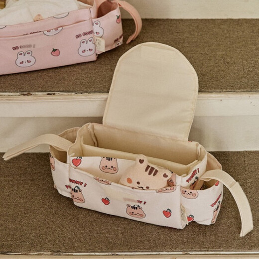 Disney Korea Ins Neue Kinderwagen Bag Cartoon Windel Wasserbecher Baby Mama Tasche Reisen Aufbewahrung Kirsch Eichhörnchen Trolley Bag 36*15*12 cm