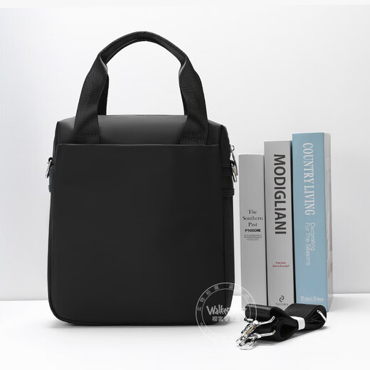 Walker Shop men's briefcase [Oxford cloth] one-shoulder laptop bag vertical business travel handbag fashion men's bag blue 29*10*26 11 inches