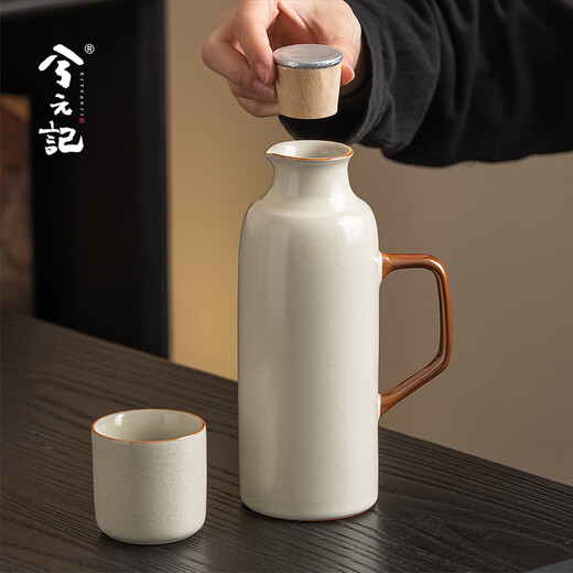 Xiyuanji heirloom pot Mihuang Ru kiln teapot ceramic large-capacity stew pot hand warmer 2025 new household small warm pot Mihuang Ru kiln heirloom pot