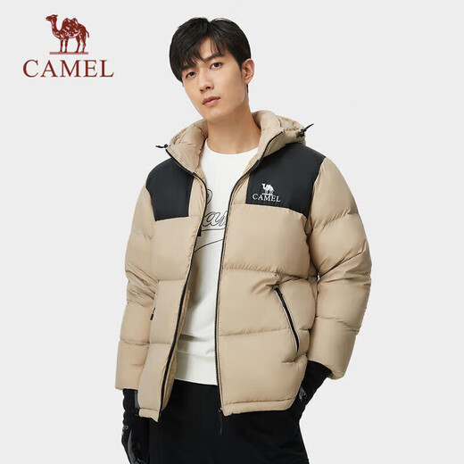 CAMEL Little Sun-Graphene Outdoor Down Jacket for Men and Women Same Style Thickened Warm Bread Jacket A33CAPN163