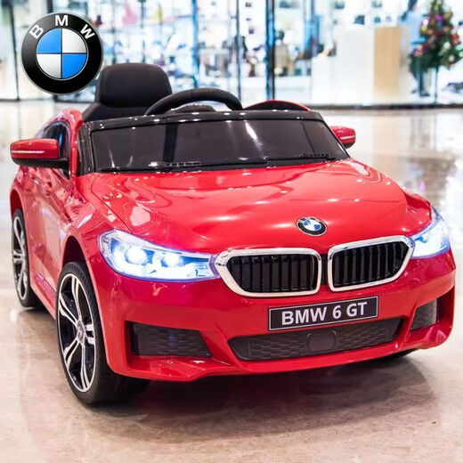 Jianhou BMW children's electric car four-wheeled baby car charging person child remote control one-year-old gift red independent swing + dual battery + 24G remote control + hand electric drive