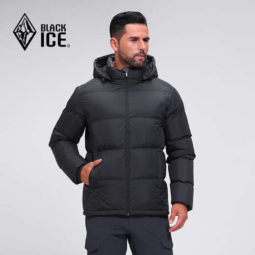 Black Ice 25 New Outdoor 700 Puff Duck Down Men's Thickened Windproof Warm Down Jacket F8905MJ Black M