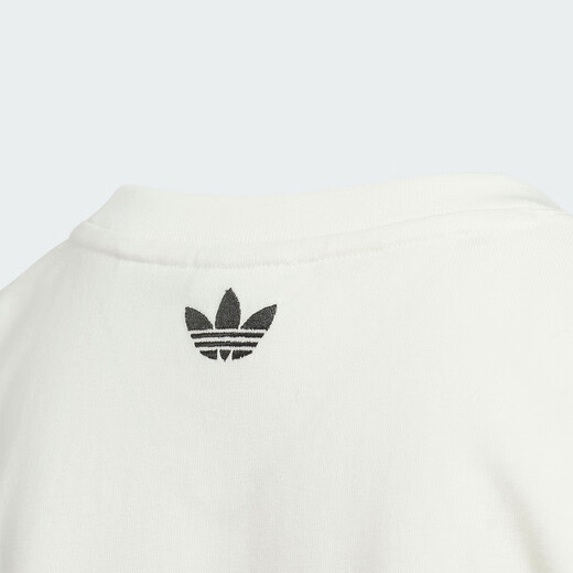 阿迪达斯 （adidas）三叶草  2025秋男舒适透气运动休闲大童短袖T恤 KG6627 均码 110CM