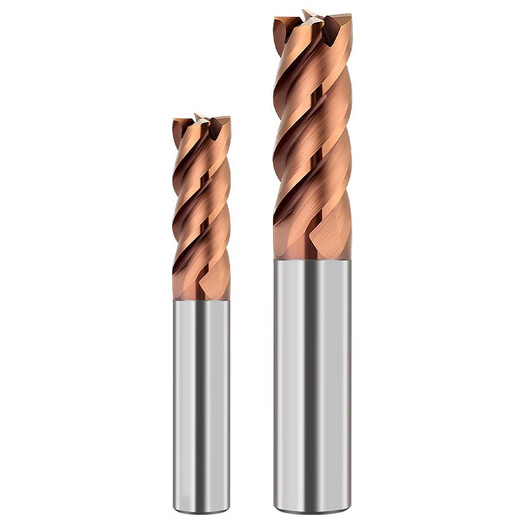 HHX flat four-edged tungsten steel end milling quenched alloy coated CNC flat bottom gong x3xD4x50Lx4F