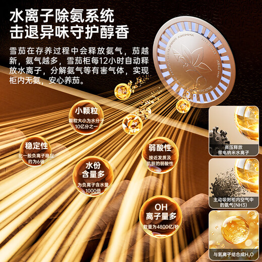 CIGARLOONG 158C cigar cabinet, precise constant temperature and humidity, smart WiFi compressor cabinet with fingerprint lock, cedar wood layer, alcohol nourishing water, ion removal of ammonia, tomato cultivation, cigar moisturizing cabinet, red wine cabinet, cedar wood shelf, Cuban pattern, fingerprint lock + WiFi + ammonia purification system