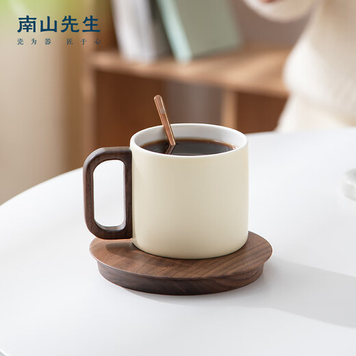 Mr. Nanshan Hanjian coffee cup set household ceramic tea cup with spoon light luxury birthday gift exquisite coffee cup