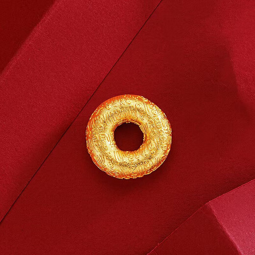 New Chinese style ancient gold Baifu safety buckle pendant Vietnamese sand gold men and women braided Baifu pendant Baifu safety buckle pendant