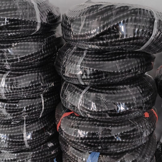Threaded protective sleeve large diameter spiral protective black color flame retardant protective wholesale custom hose cable tube bundle wire tube 8mm100 meters
