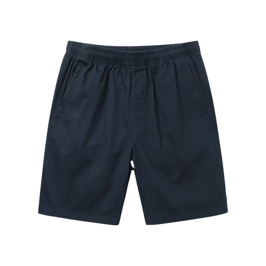 FALAMONE Armania Summer Casual Five-Cut Shorts Men's Youth Pure Cotton Loose Thin Beach Pants 9215-Dark Blue M_Suitable for 90-105Jin[Jin equals 0.5 kg]
