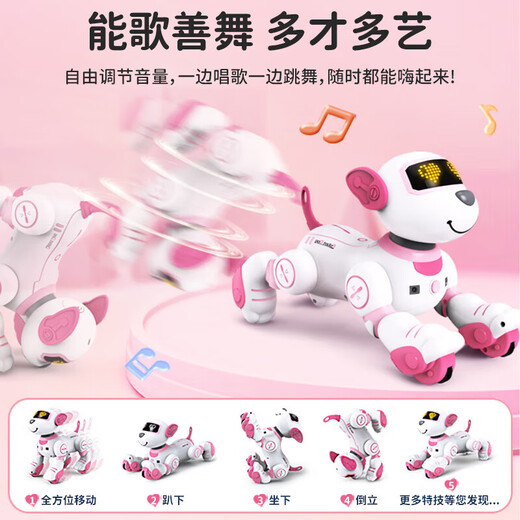 JJRC La máquina de control de voz inteligente de educación temprana de JJRC para niños Dog Toy Boy 1-3 años 2 bebé 4-6 años 8 Robot biónico infantil N1 PODIZ