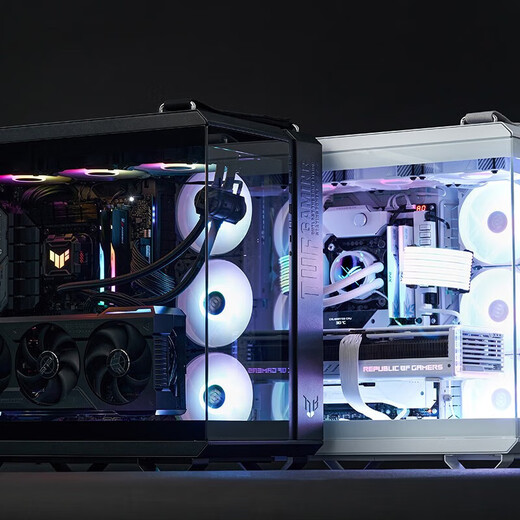 ASUS ammunition depot TUF family bucket 5080/5070Ti/5070 graphics card AMD Ryzen 79800X3D thousand frames e-sports DIY assembly computer game GT502 host desktop complete machine R7 9800X3D + ASUS TUF 5080 configuration eight