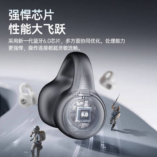 PVF 2025 new style | Berlin Voice Bluetooth headset ear clip type suitable for Sony bone conduction concept open sports running wireless call noise reduction does not enter the ear and hang the ear