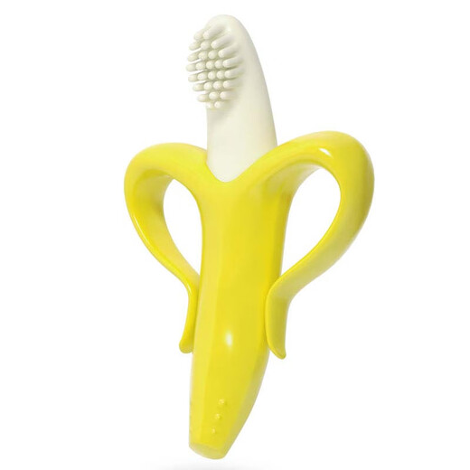 Baby Banana (Baby Banana) American baby teether chew toy toothbrush imported silicone molar stick produced yellow banana 0 pieces