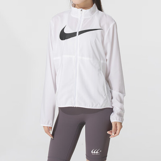 Nike (NIKE) women's simple sports running jacket jacket HV2648-100 white M