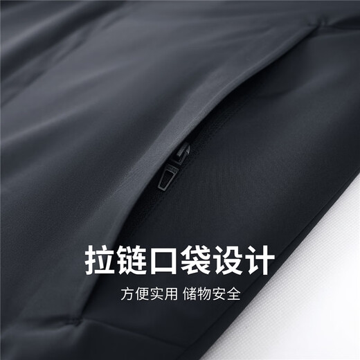 Dances with Wolves Windproof Hooded Jacket Men's Detachable 2025 Autumn New Casual Anti-Wrinkle Commuting Men's Jacket 1020 Navy Blue 101 - Velvet Style L (175)