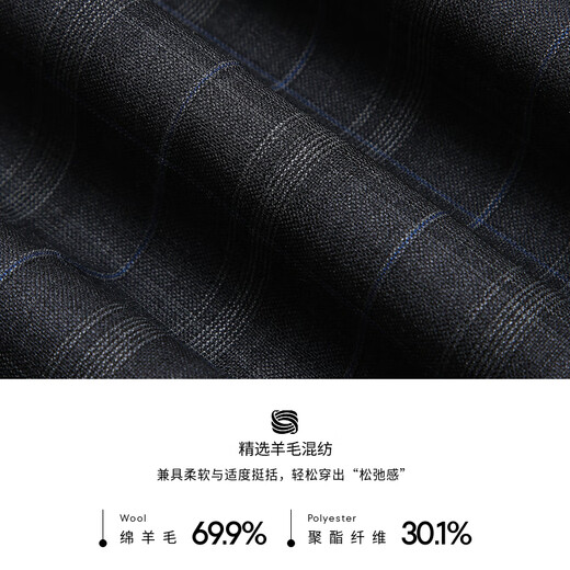 Jinba men's spring and autumn casual business fashion single-breasted youth suit | BSFT3313 dark gray XL