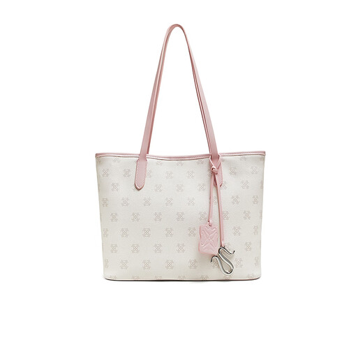 Best 2025 Automne New Style Shopping Mall Sac fourre-tout à la mode sac à épaule de banlieue Femme TY045CX5 BEIGE / PINK F