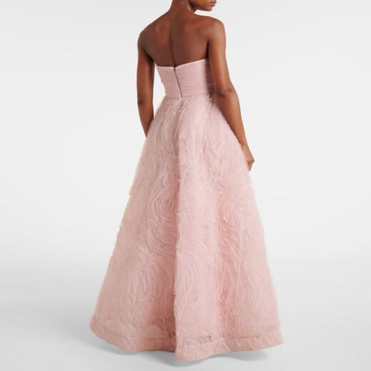 
REBECCA VALLANCE Strapless Tulle Dress P01078332 Pink 2XL XXL