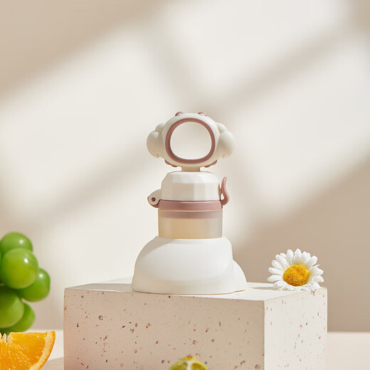 Baby food bite bag Fruit and Vegetable Silicone extrusion molar stick teether baby eating fruit supplementary utensils for home use blue without base 1 pack