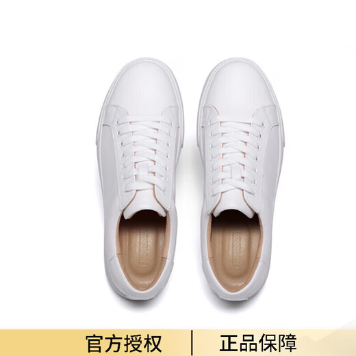 Mnsmin französische Luxus-Männerschuhe High-End-Vier-Jahreszeiten-Kuhlatten-Schnüre-up Casual White Schuhe Daily Pendlerschuhe Modetrend Weiß 9225 38