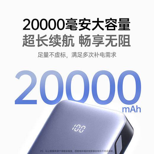 Green Alliance 3C certified, can be used on airplanes, iPhone17 power bank 20000 mAh 30W fast charging, large capacity, compact and portable power bank, suitable for Apple 16, Xiaomi and Huawei