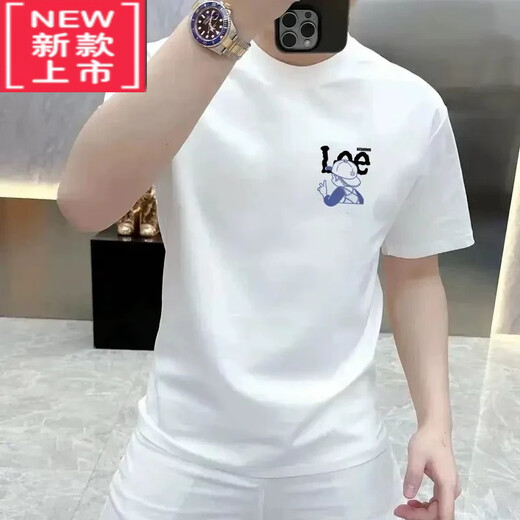 La nueva marca versátil de verano de la Estación Europea de Xiangglang es una marca versátil moderna de moda de moda en el cuello redondo de moda.