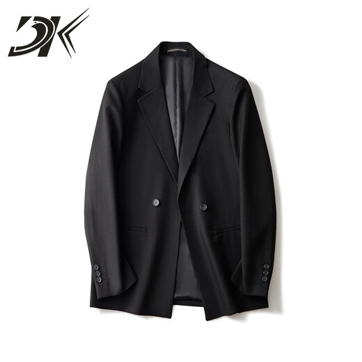 DK brand men's casual suit suit men's spring and autumn new style micro wide fashion trend handsome suit two-piece gray green (top + pants) 2XL