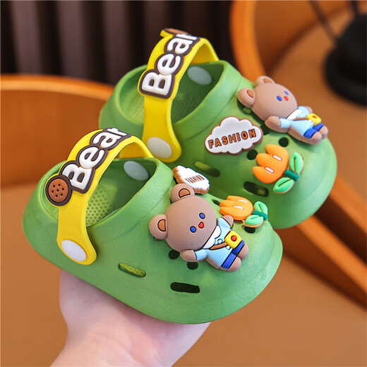 JCZS German Brand Croc Shoes Sandals Summer Indoor and Outdoor Cartoon Rabbit Infant Toddler Bath Baby Baotou Flower Rabbit-Pink 27 170mm Inner Length 17cm Suitable for Sizes 26-27