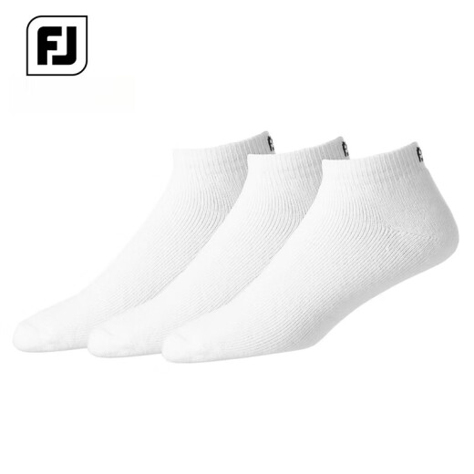 FOOTJOY高尔夫男士短筒舒适球袜FJ三双装618 黑色15276(三双装) 均码