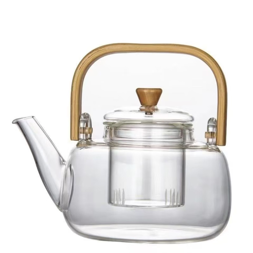 Thickened heat-resistant glass stove-cooking teapot, electric ceramic stove, special tea-making device, household lifting beam boiling water teapot set 1000ml ml lifting beam kettle